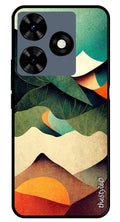 Owl Pattern Metal Mobile Case for Tecno Spark 10C (Design No -42)