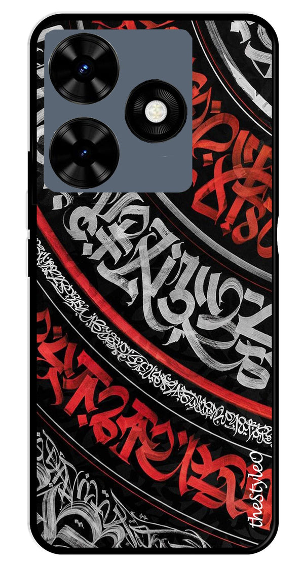 Modern Art Colorful Metal Mobile Case for Tecno Spark 10C (Design No -48)