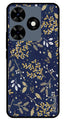 Leaves Design Metal Mobile Case for Tecno Spark 10C (Design No -51)