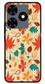 Autumn leaves Metal Mobile Case for Tecno Spark 10C (Design No -55)