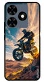 Bike Rider Metal Mobile Case for Tecno Spark 10C (Design No -59)