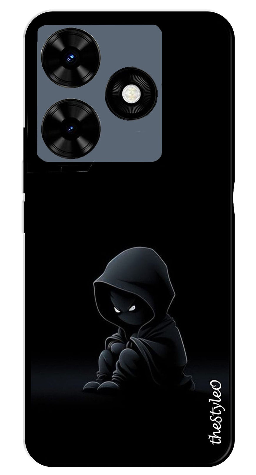 Kid Cartoon Metal Mobile Case for Tecno Spark 10C (Design No -60)