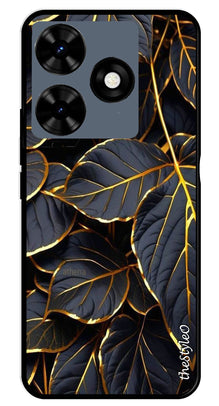 Gold Leaf Metal Mobile Case for Tecno Spark 10C