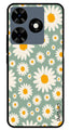 Floral Design Metal Mobile Case for Tecno Spark 10C (Design No -87)