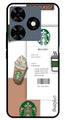 Starbucks Metal Mobile Case for Tecno Spark 10C (Design No -91)