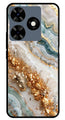 Marble Design Metal Mobile Case for Tecno Spark 10C (Design No -92)