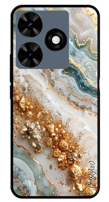 Marble Design Metal Mobile Case for Tecno Spark 10C