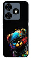 Teddy Bear Metal Mobile Case for Tecno Spark 10C (Design No -94)