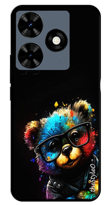 Teddy Bear Metal Mobile Case for Tecno Spark 10C