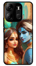 Lord Radha Krishna Metal Mobile Case for Tecno Spark Go (Design No -01)