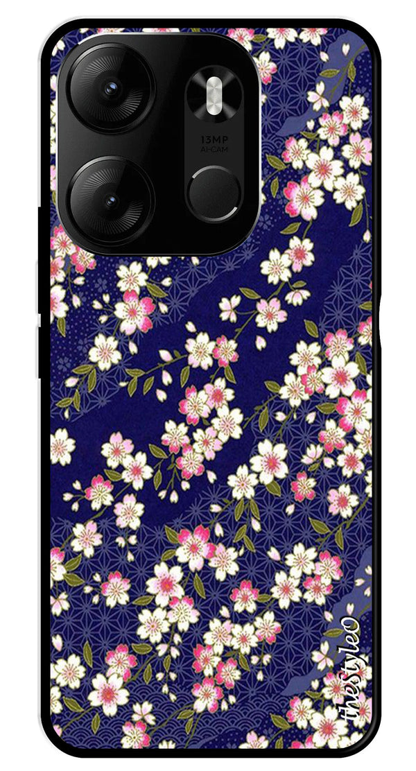 Marble Design Metal Mobile Case for Tecno Spark Go (Design No -24)
