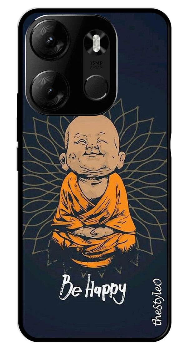 Owl Design Metal Mobile Case for Tecno Spark Go (Design No -26)