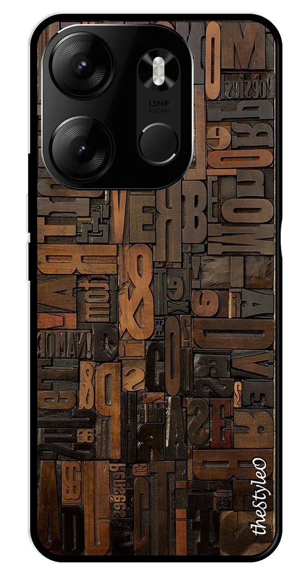 Muted Rainbow Metal Mobile Case for Tecno Spark Go (Design No -31)