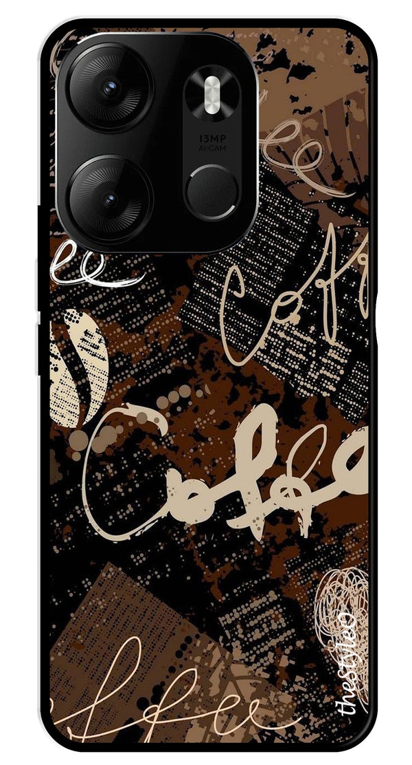 Marble Pattern Metal Mobile Case for Tecno Spark Go (Design No -36)
