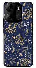 Leaves Design Metal Mobile Case for Tecno Spark Go (Design No -51)