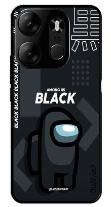 Among us Black Metal Mobile Case for Tecno Spark Go