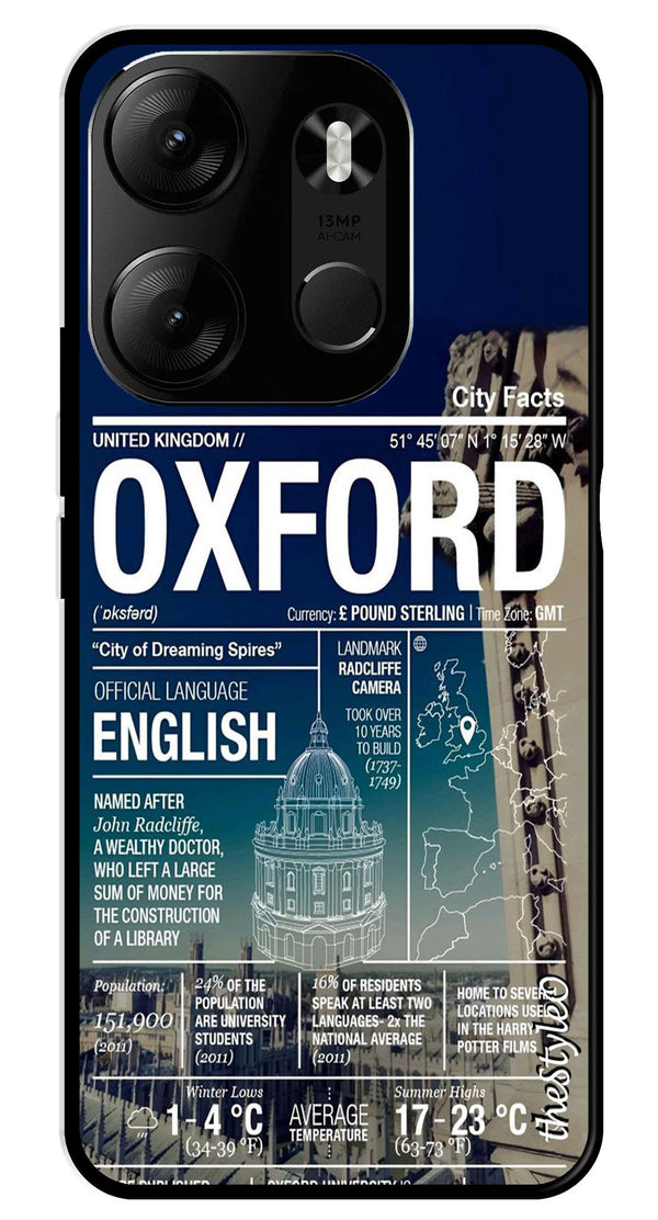 Oxford Metal Mobile Case for Tecno Spark Go (Design No -70)