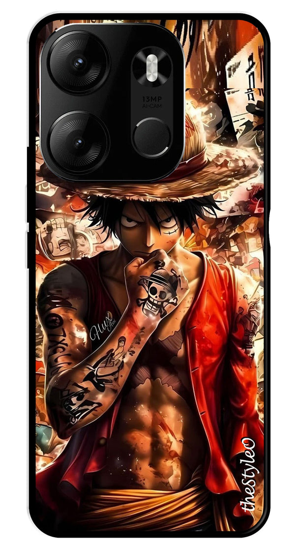 Monkey D Luffy Metal Mobile Case for Tecno Spark Go (Design No -83)