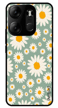 Floral Design Metal Mobile Case for Tecno Spark Go (Design No -87)