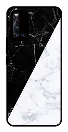 Black White Marble Design Metal Mobile Case for Vivo V19