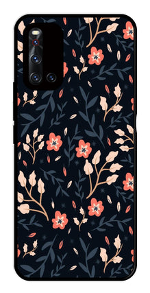 Floral Pattern Metal Mobile Case for Vivo V19