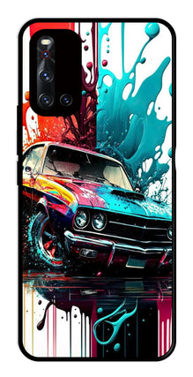 Vintage Car Metal Mobile Case for Vivo V19