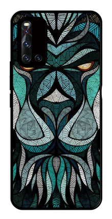 Lion Pattern Metal Mobile Case for Vivo V19