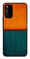 Orange Green Pattern Metal Mobile Case for Vivo V19   (Design No -45)