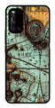 Map Design Metal Mobile Case for Vivo V19   (Design No -54)