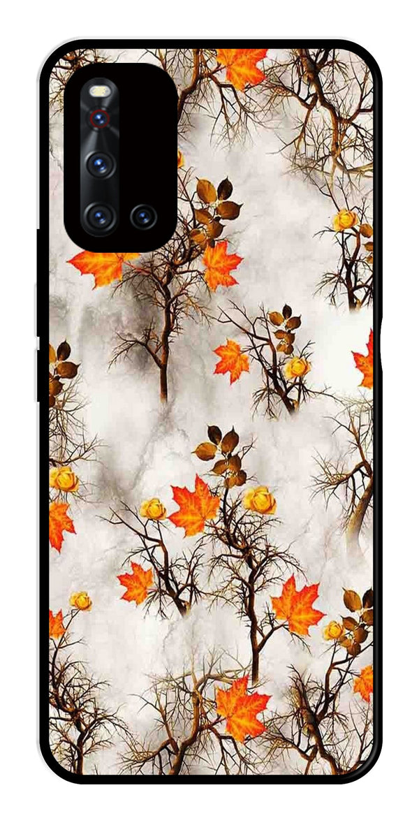Autumn leaves Metal Mobile Case for Vivo V19   (Design No -55)