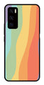 Muted Rainbow Metal Mobile Case for Vivo V20 SE   (Design No -02)