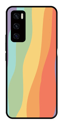 Muted Rainbow Metal Mobile Case for Vivo V20 SE