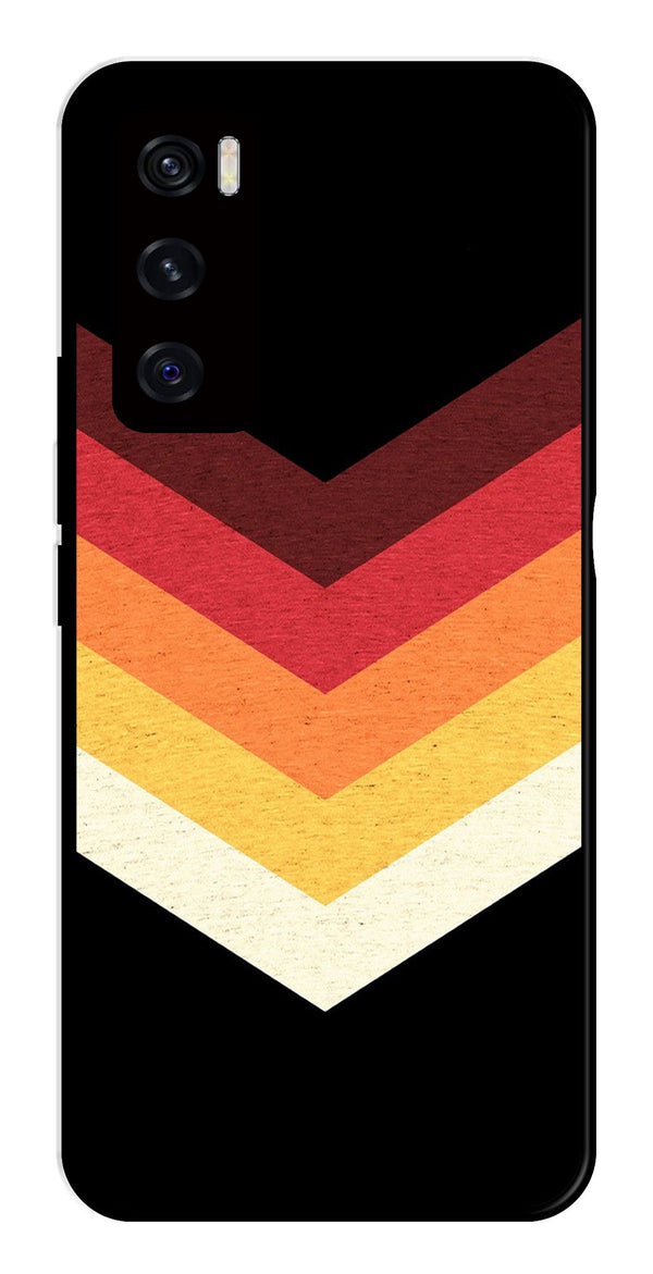 MultiColor Arrow Metal Mobile Case for Vivo V20 SE   (Design No -04)