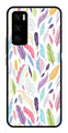 Colorful Feathers Metal Mobile Case for Vivo V20 SE   (Design No -06)