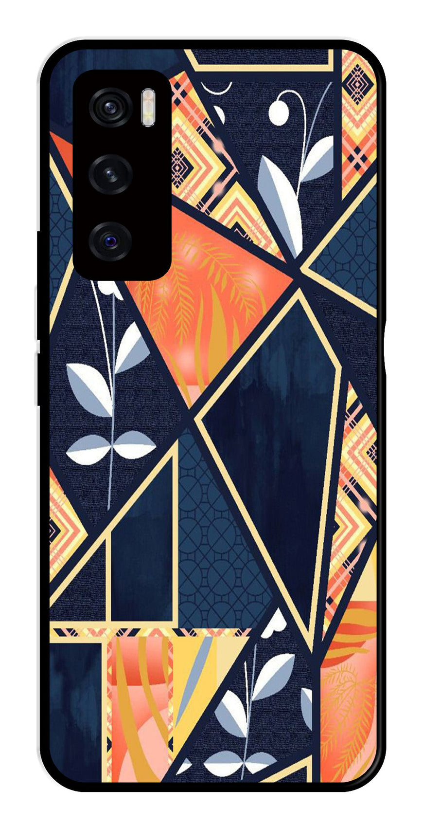 Marble Design Metal Mobile Case for Vivo V20 SE   (Design No -07)