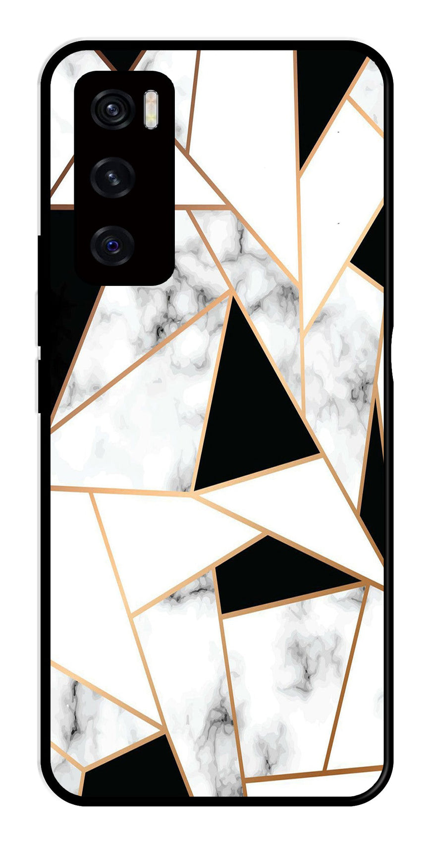 Marble Design2 Metal Mobile Case for Vivo V20 SE   (Design No -08)
