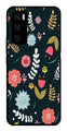 Floral Pattern2 Metal Mobile Case for Vivo V20 SE   (Design No -12)