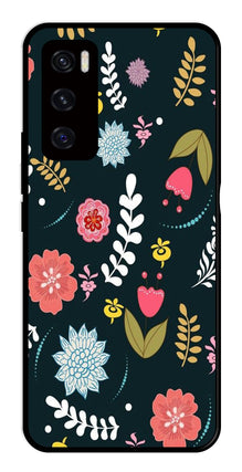 Floral Pattern2 Metal Mobile Case for Vivo V20 SE
