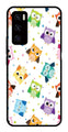 Owls Pattern Metal Mobile Case for Vivo V20 SE   (Design No -20)