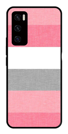 Pink Pattern Metal Mobile Case for Vivo V20 SE