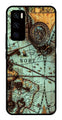 Map Design Metal Mobile Case for Vivo V20 SE   (Design No -54)