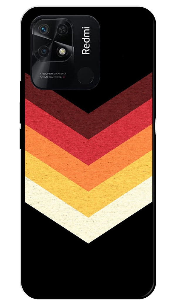 MultiColor Arrow Metal Mobile Case for Redmi 10   (Design No -04)