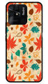 Leafs Design Metal Mobile Case for Redmi 10 Power   (Design No -14)