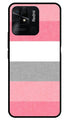 Pink Pattern Metal Mobile Case for Redmi 10 Power   (Design No -23)