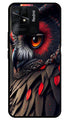 Owl Design Metal Mobile Case for Redmi 10   (Design No -26)