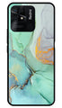Marble Design Metal Mobile Case for Redmi 10C   (Design No -46)