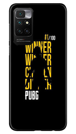 Pubg Winner Winner Case for Redmi 10 Prime(Design - 177)