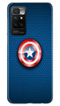 Captain America Shield Case for Redmi 10 Prime (Design No. 253)