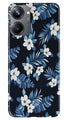 White flowers Blue Background2 Case for Realme 10 Pro 5G