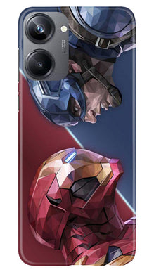 Ironman Captain America Mobile Back Case for Realme 10 Pro 5G (Design - 214)
